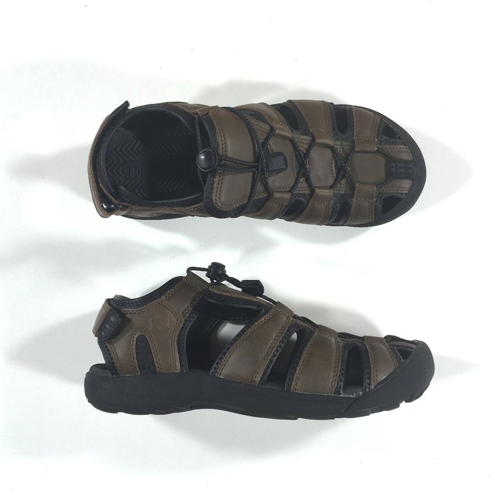 Khombu Travis Active Sandals Mens Size 8M Brown Hiking Outdoor Sport